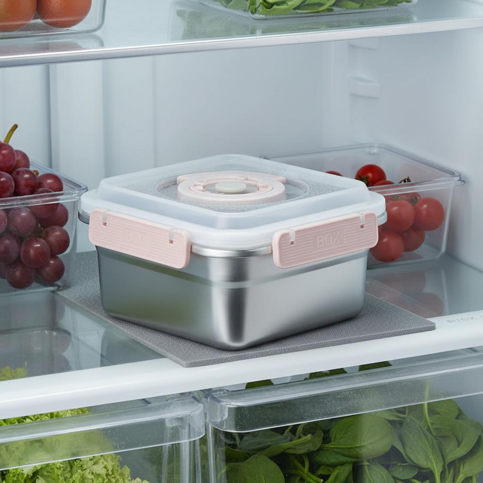 Food Storage Refrigerator - 3 Pieces Stainless Steel Food Container