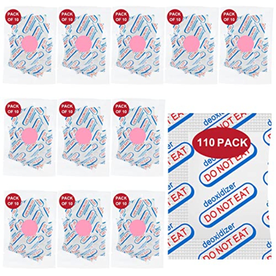 Food Storage Oxygen Absorbers - 110 Packs 100CC Food Grade Oxygen