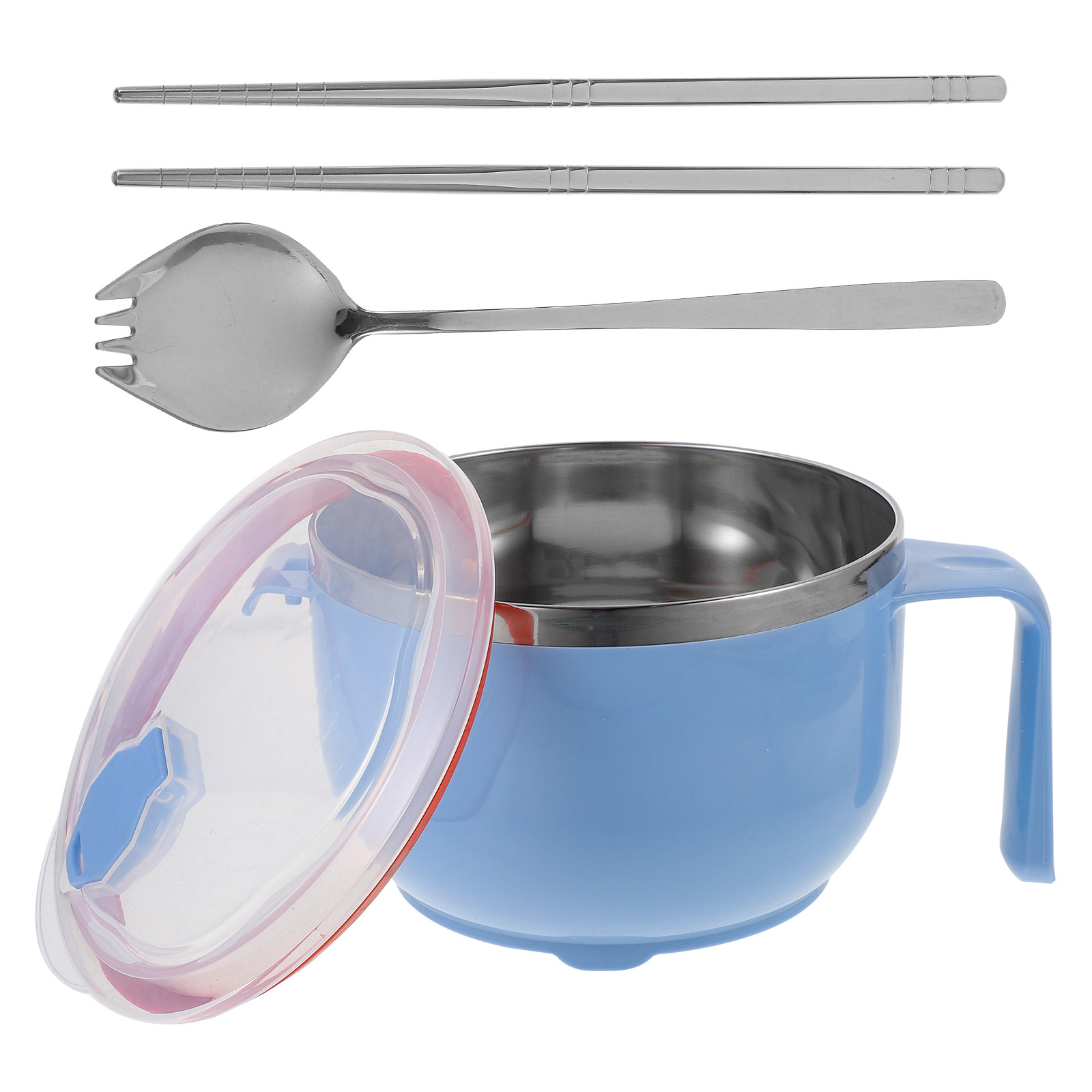 Food Storage Bowls - 1Set Stainless Steel Noodles Bowl Anti-Scald