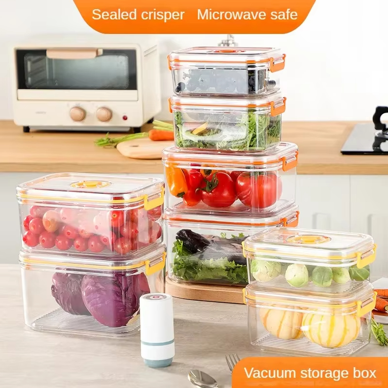 Food Storage Refrigerator - Vacuum Fresh-keeping Box Refrigerator Sealed Canister