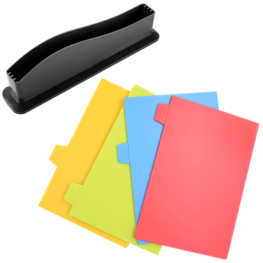 Food Storage Usa - 1Set Colorful High-Density PP Kitchen Chopping