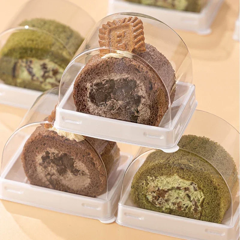 Xmas Food Storage Containers - 50pcs Mousse Cake Box With Lid