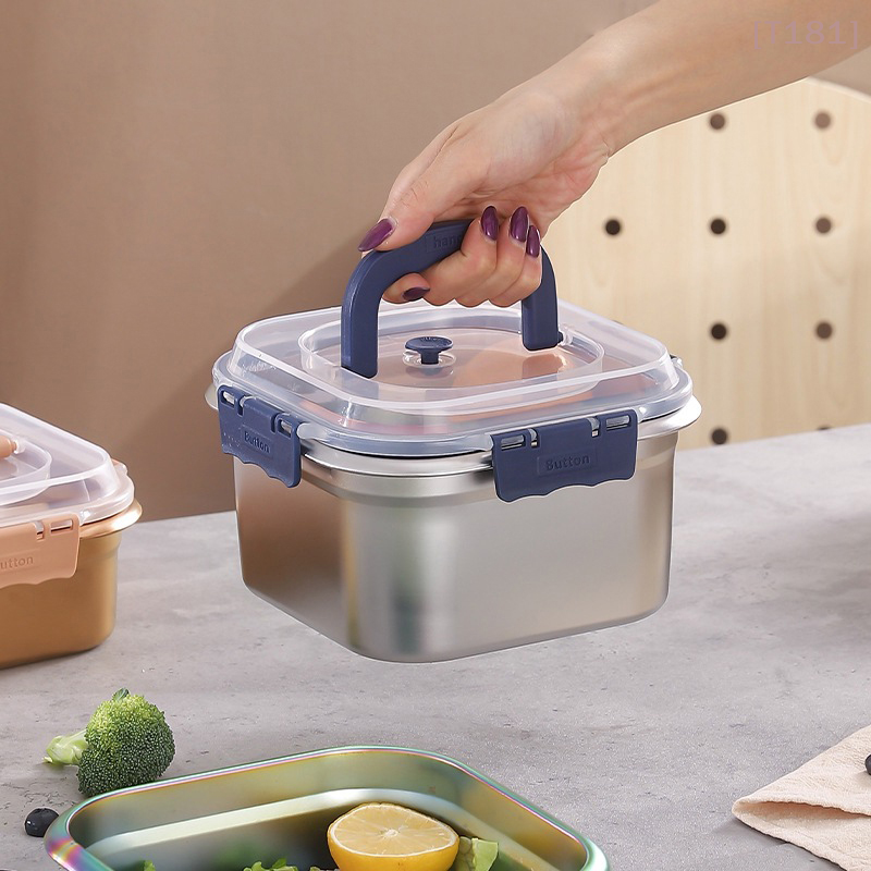 Food Storage Camping - 316Stainless Steel Salad Fruit Food Container