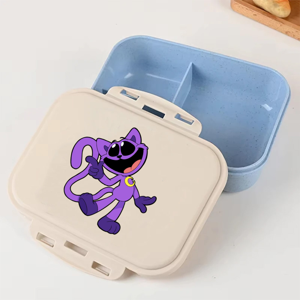 Xxl Food Storage Container - Cartoon Poppy Playtime Blue Lunch Box