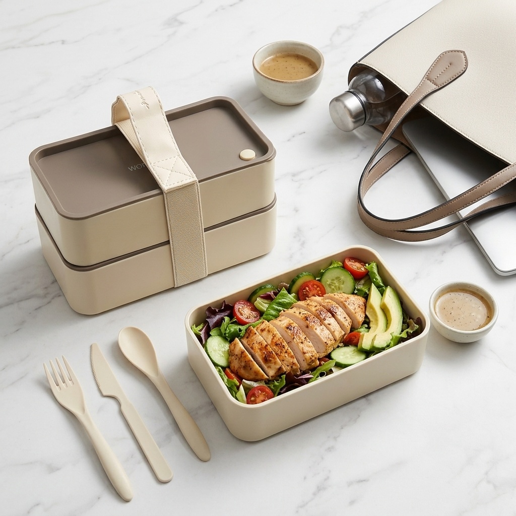 Food Storage Camping - Reusable Plastic Bento Box For Kids