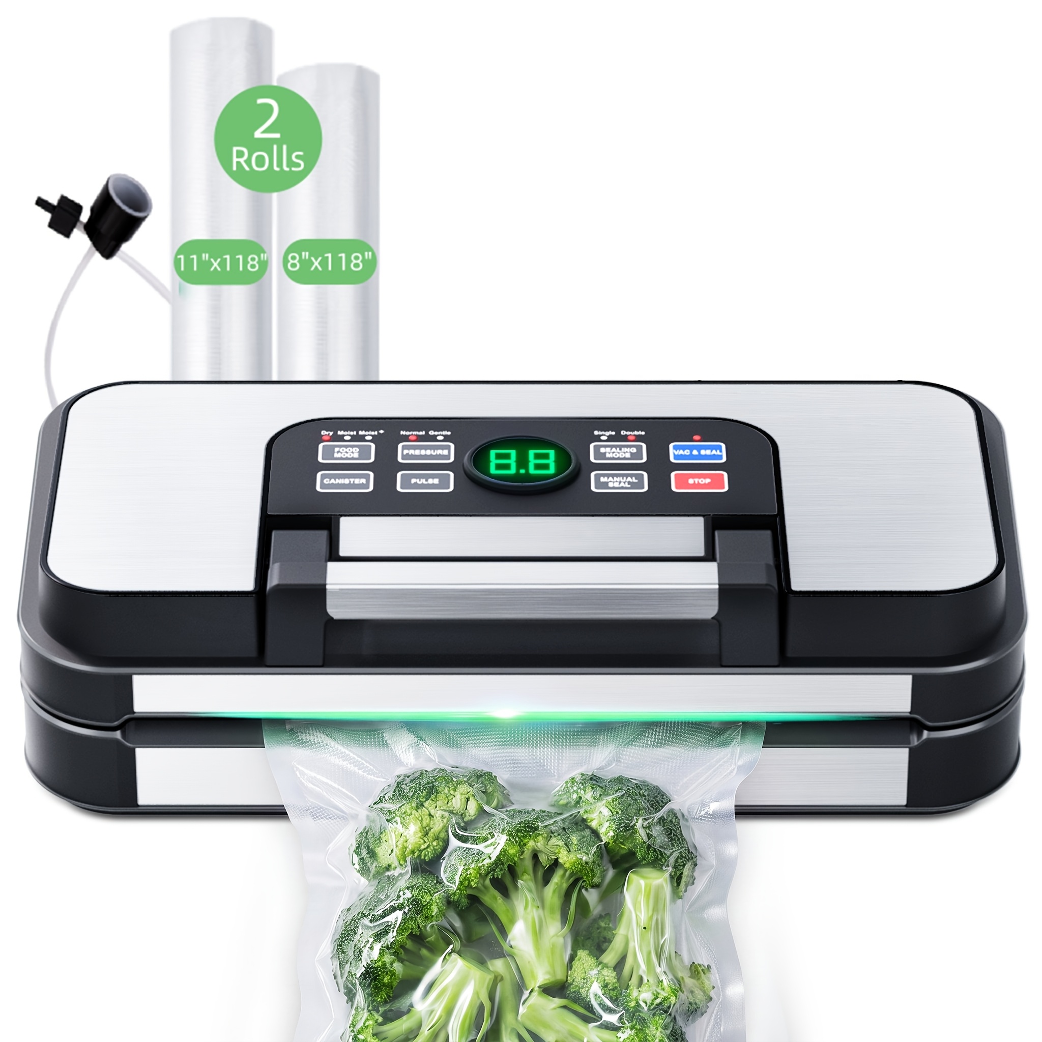 Food Storage Usa - Vacuum Sealer Machine, 95000 Pa Vacuum
