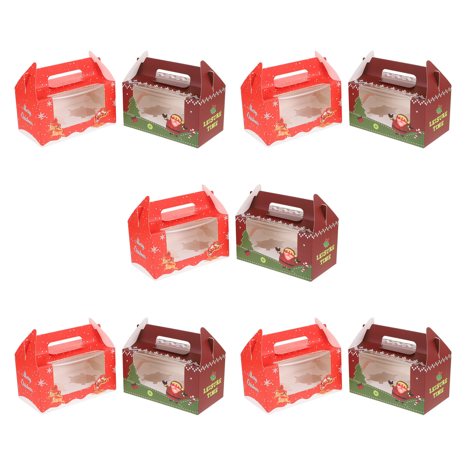 10Pcs Festive Dessert Boxes Fo - Xmas Food Storage Containers incelemesi ve fiyatı