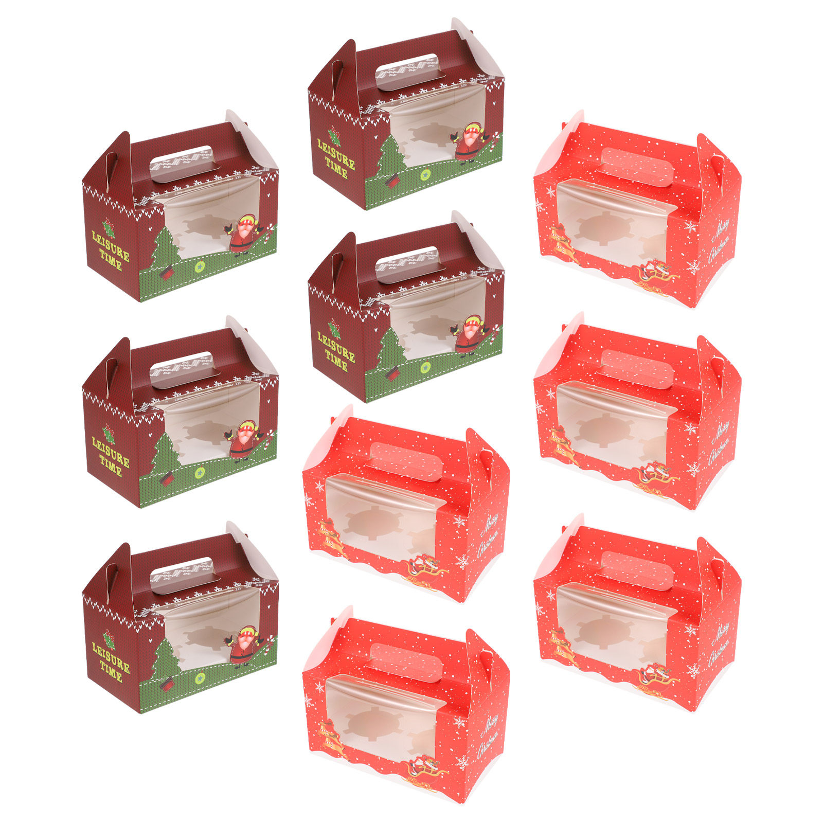 10Pcs Festive Dessert Boxes Fo - Xmas Food Storage Containers incelemesi ve fiyatı