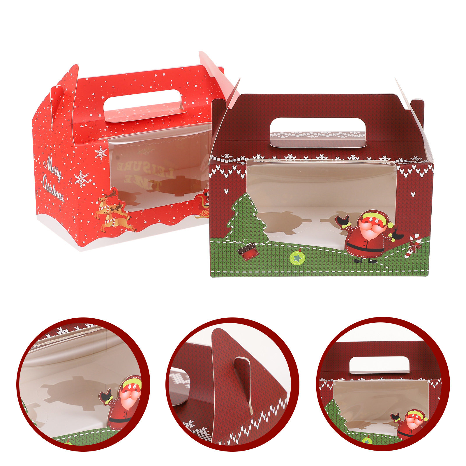 10Pcs Festive Dessert Boxes Fo - Xmas Food Storage Containers incelemesi ve fiyatı