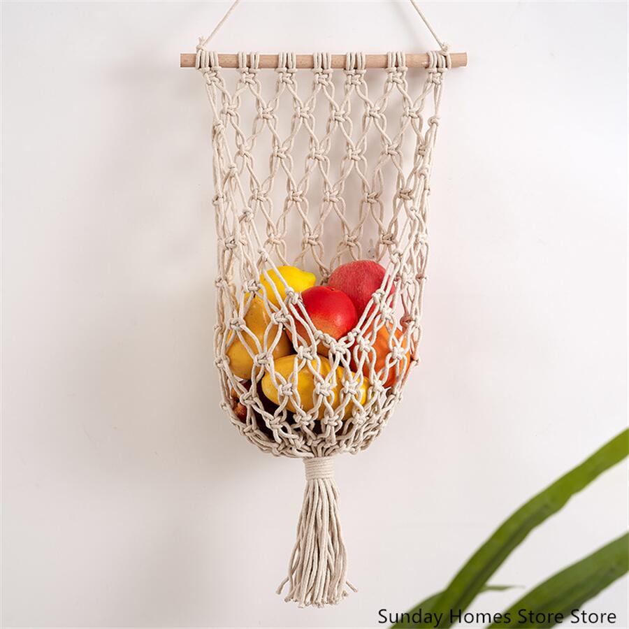 Macrame  Fruit  Storage Basket - Food Storage Plant incelemesi ve fiyatı