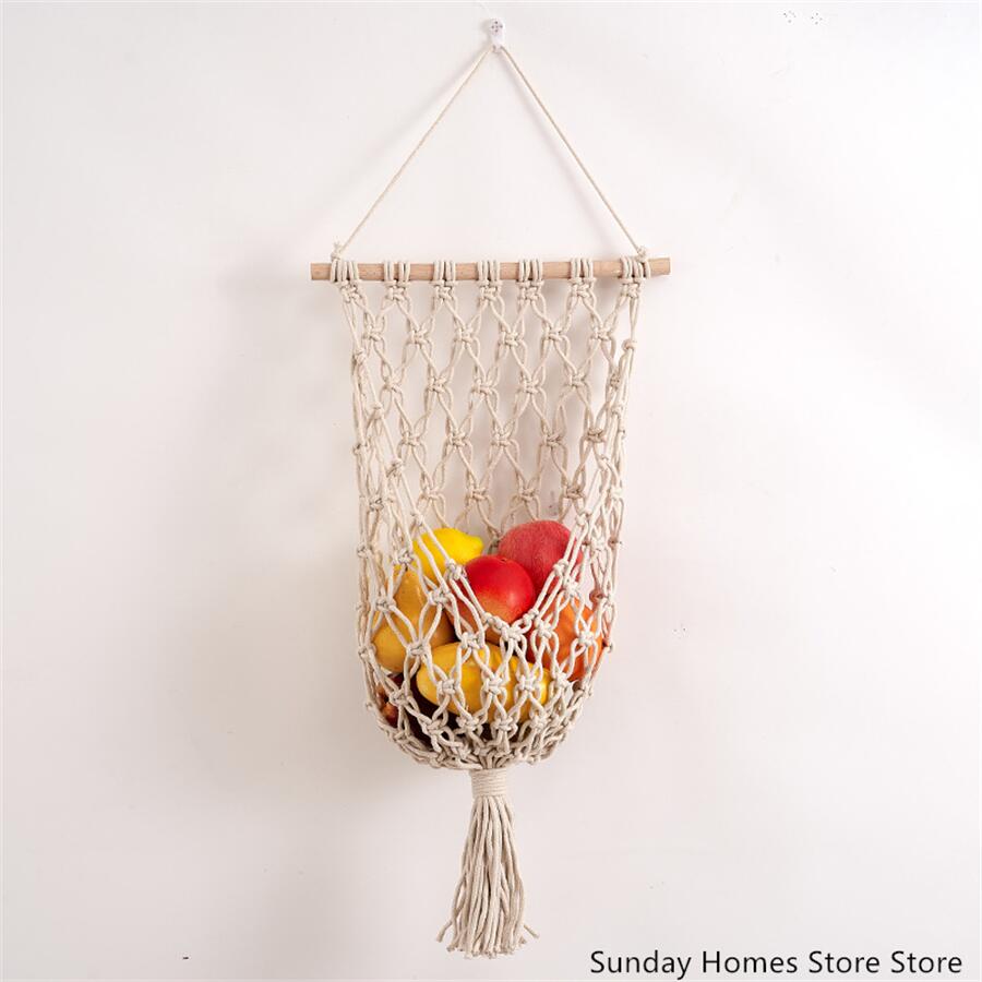 Macrame  Fruit  Storage Basket - Food Storage Plant incelemesi ve fiyatı