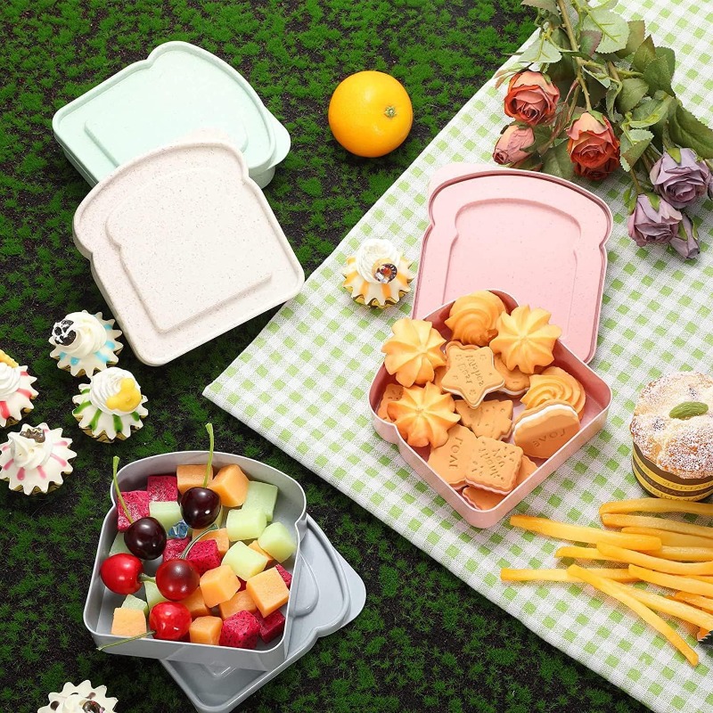 1/4pcs Sandwich Container Lunc - Food Storage Camping incelemesi ve fiyatı