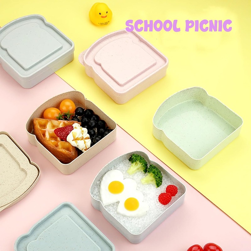 1/4pcs Sandwich Container Lunc - Food Storage Camping incelemesi ve fiyatı