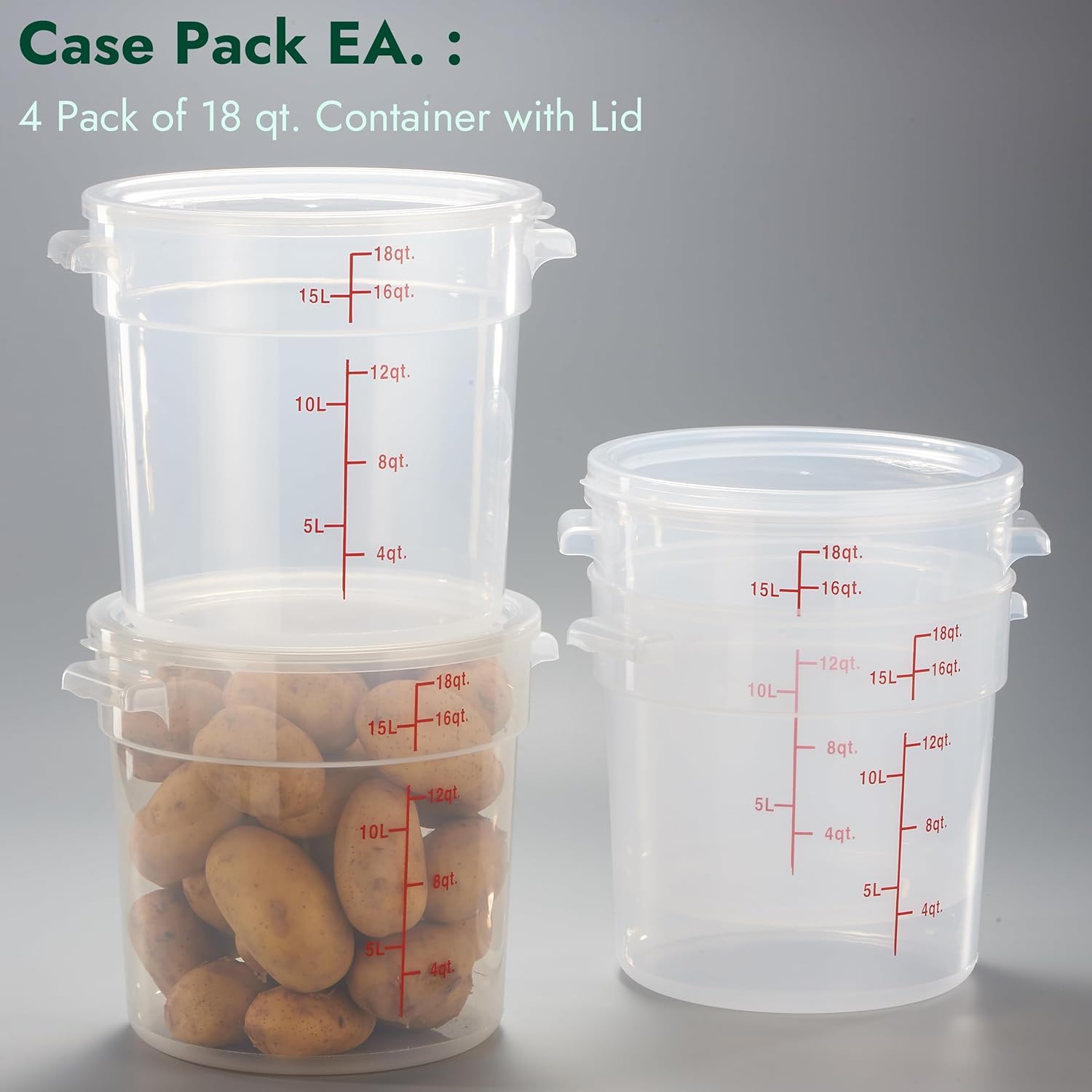 18 Quart Round Food Storage Co - Food Storage 4 Quart incelemesi ve fiyatı
