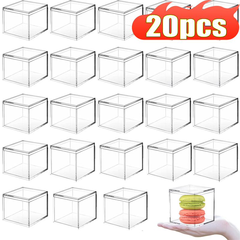 1-20pcs Transparent Acrylic Bo - Xmas Food Storage Containers incelemesi ve fiyatı
