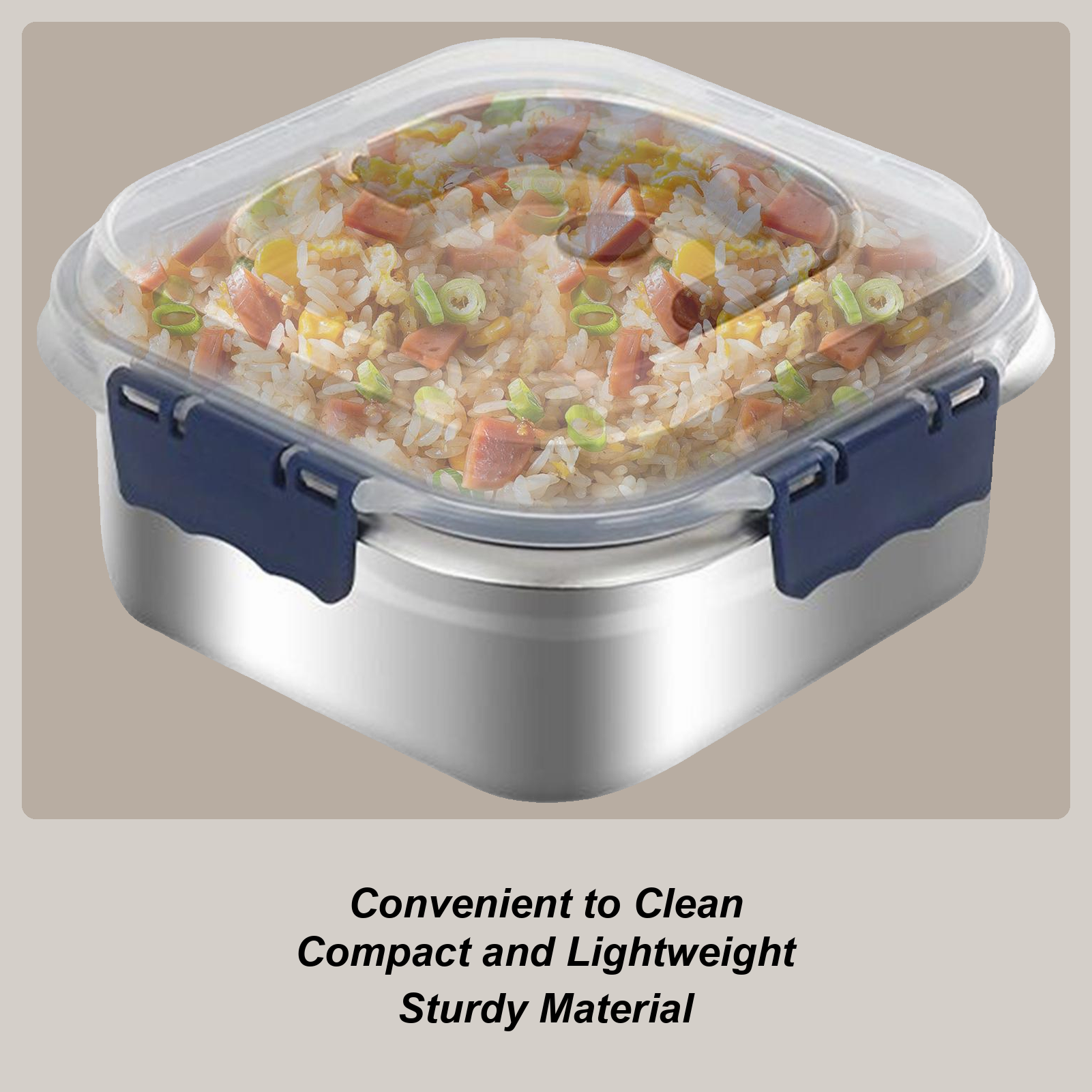 Stainless Lunch Box Stainless  - Food Storage Camping incelemesi ve fiyatı