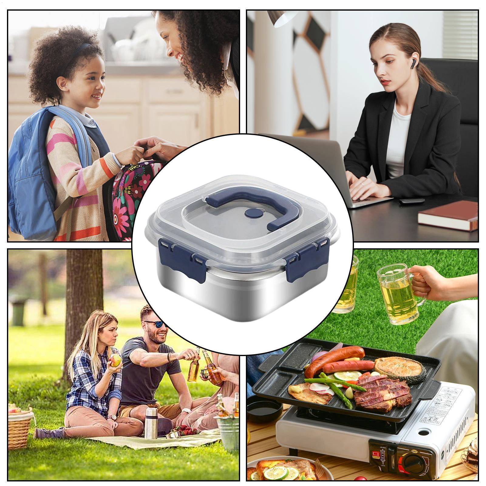 Stainless Lunch Box Stainless  - Food Storage Camping incelemesi ve fiyatı