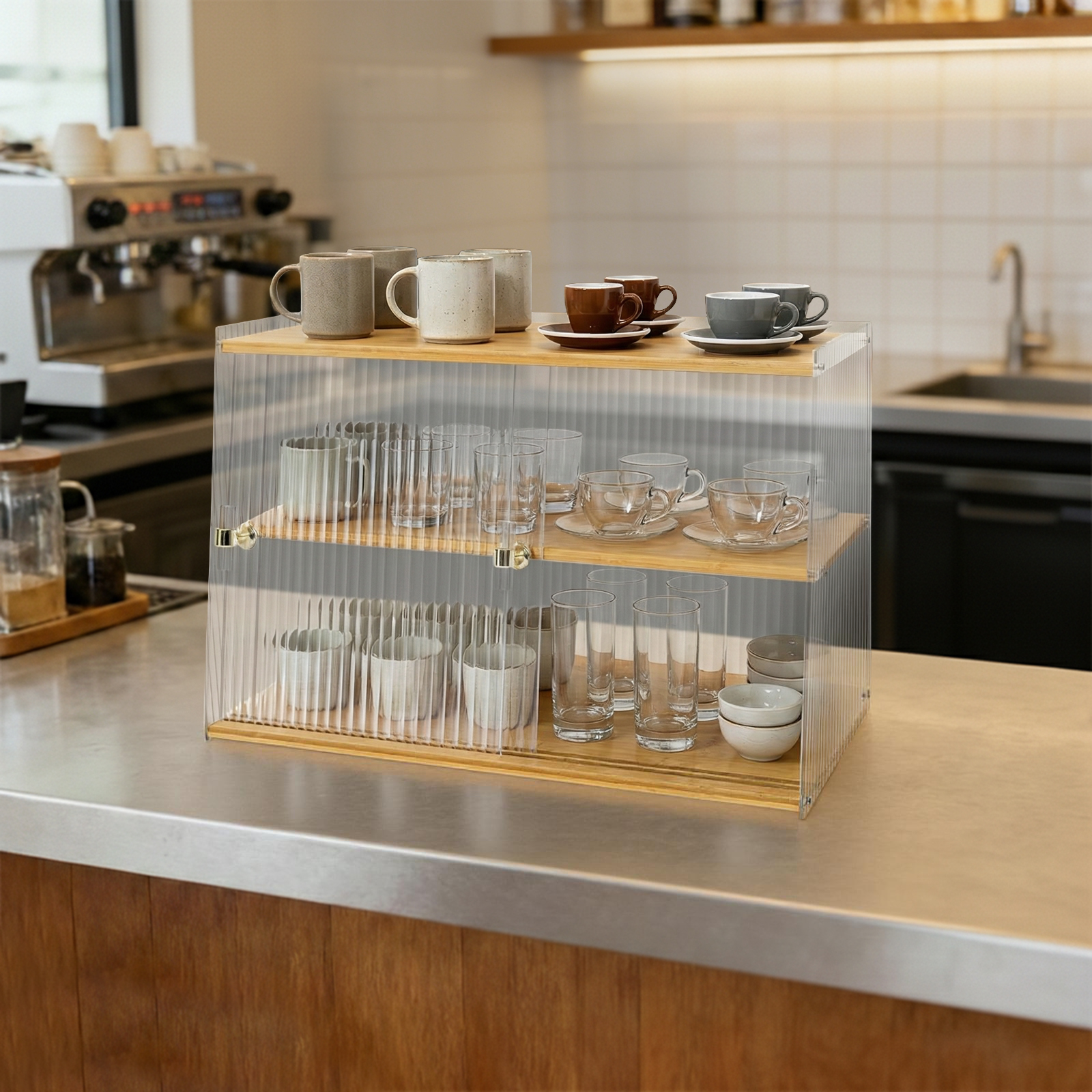 Cup Storage Rack, Bamboo Sideb - Food Storage In Room incelemesi ve fiyatı