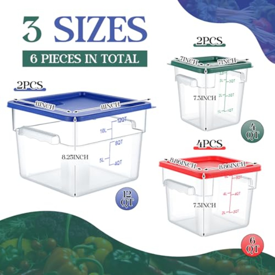 8 Set Square Food Storage Cont - Food Storage 4 Quart incelemesi ve fiyatı