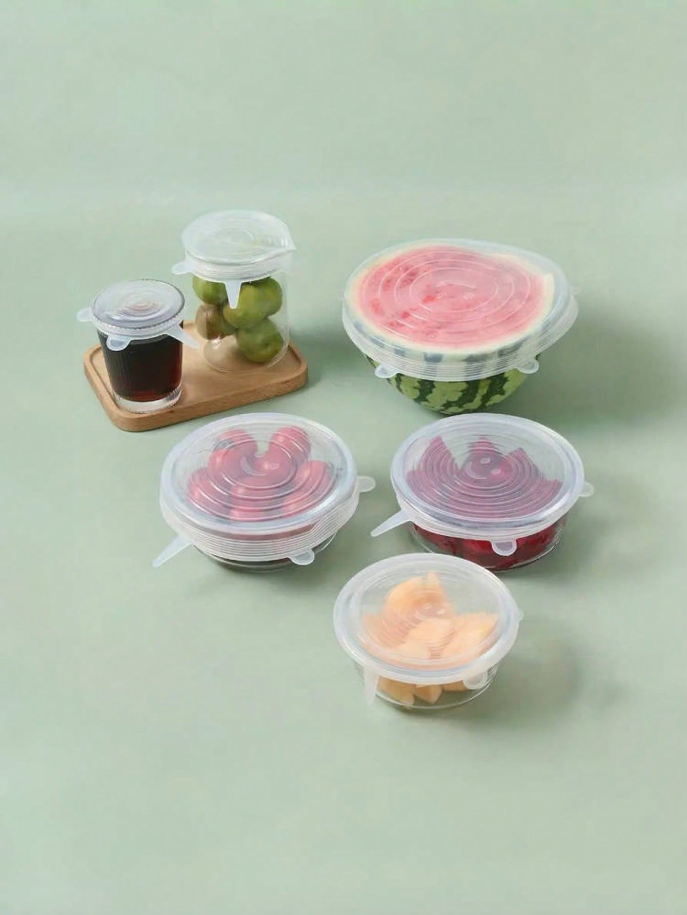 6pcs/Set Silicone Elastic Lids - Food Storage Bowls incelemesi ve fiyatı