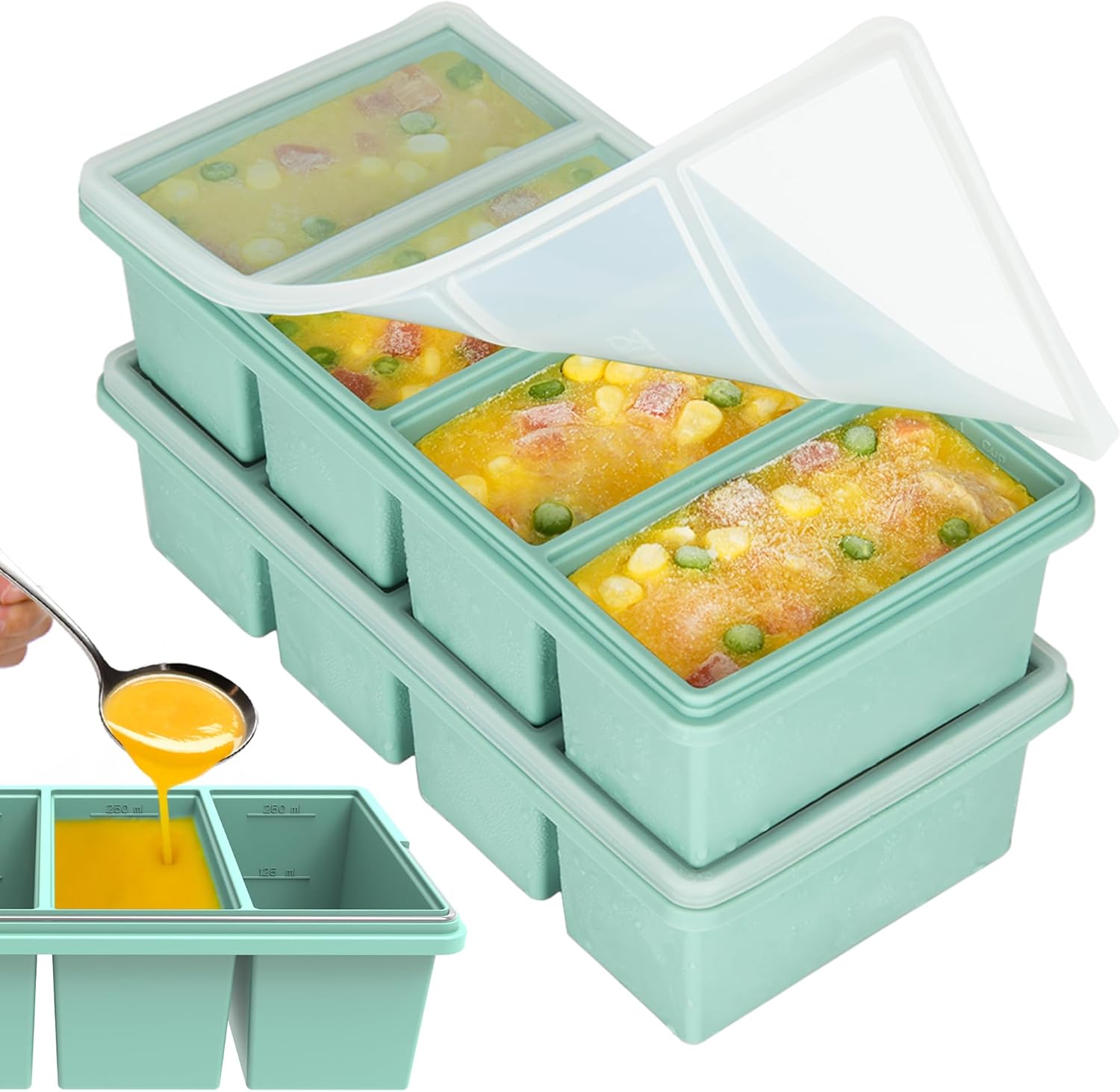 Silicone Ice Tray Mold 250ml 5 - Xxl Food Storage Container incelemesi ve fiyatı