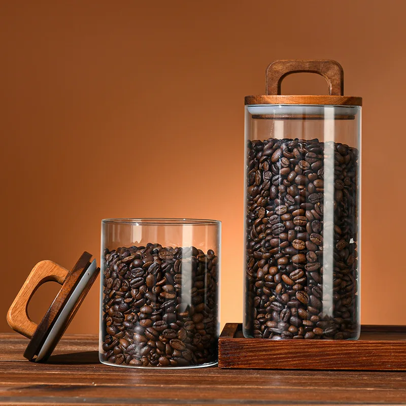 700-2100ml Wood Lid Glass Jar  - Glass Food Storage Xl incelemesi ve fiyatı