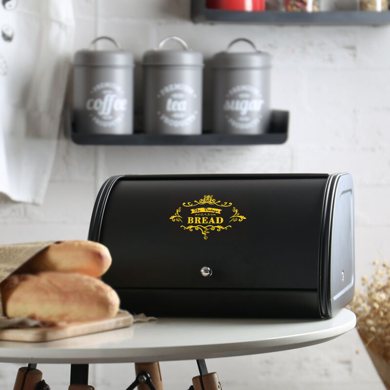 Metal Bread Box Black bread Bi - Xxl Food Storage Container incelemesi ve fiyatı