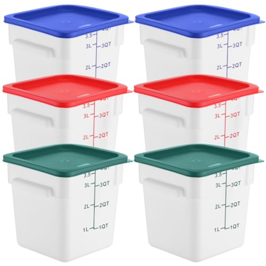 6 Pieces 4 Quart Commercial Fo - Food Storage 4 Quart incelemesi ve fiyatı