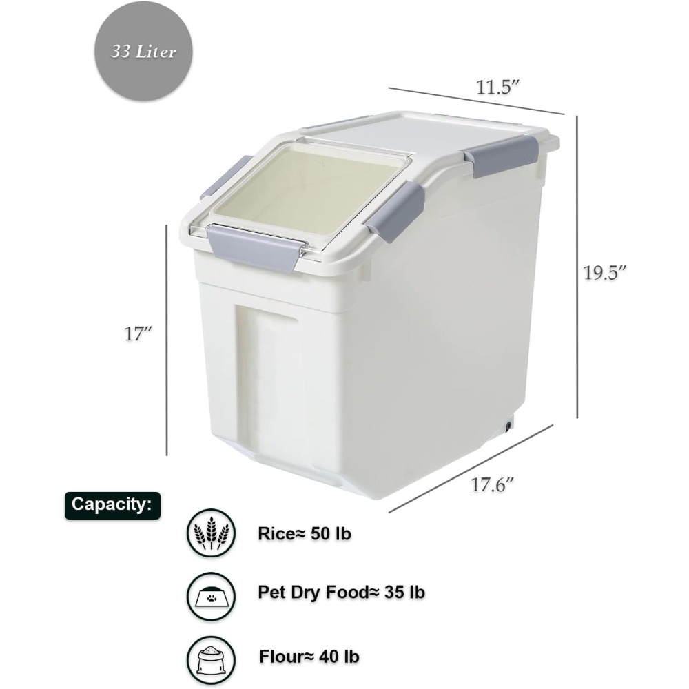33 Liter / 50 lbs Rice Storage - Food Storage Usa incelemesi ve fiyatı
