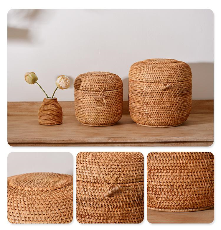 Handwoven Rattan Tea Storage B - Food Storage Organiser incelemesi ve fiyatı
