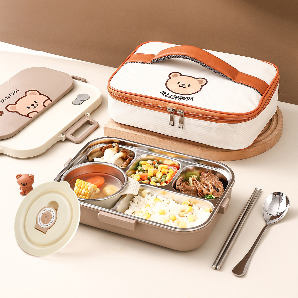 WORTHBUY 4 Grids 304 Stainless - Food Storage Hot incelemesi ve fiyatı