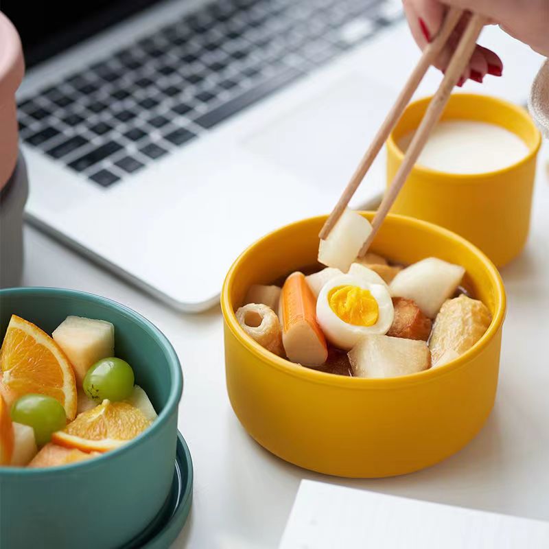 1pcs silicone round rice bowl  - Food Storage Hot incelemesi ve fiyatı