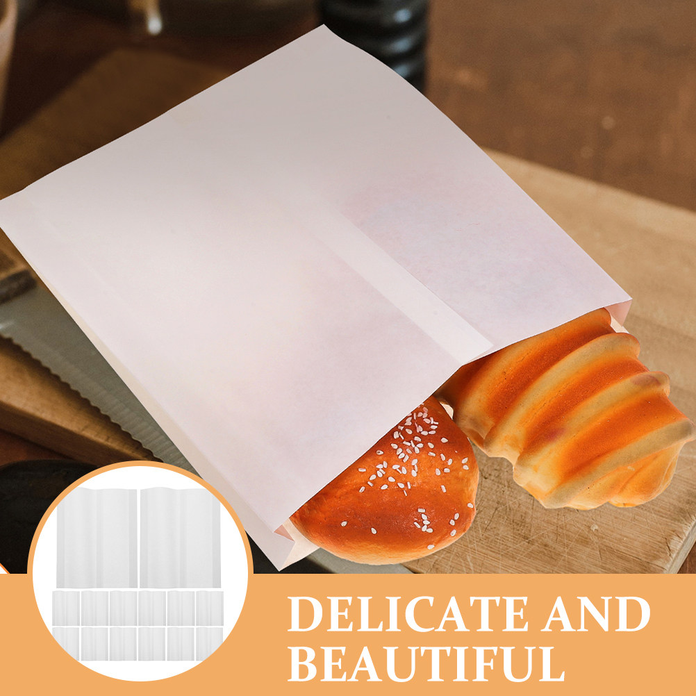 100Pcs Greaseproof Paper Bags  - Food Storage Hot incelemesi ve fiyatı