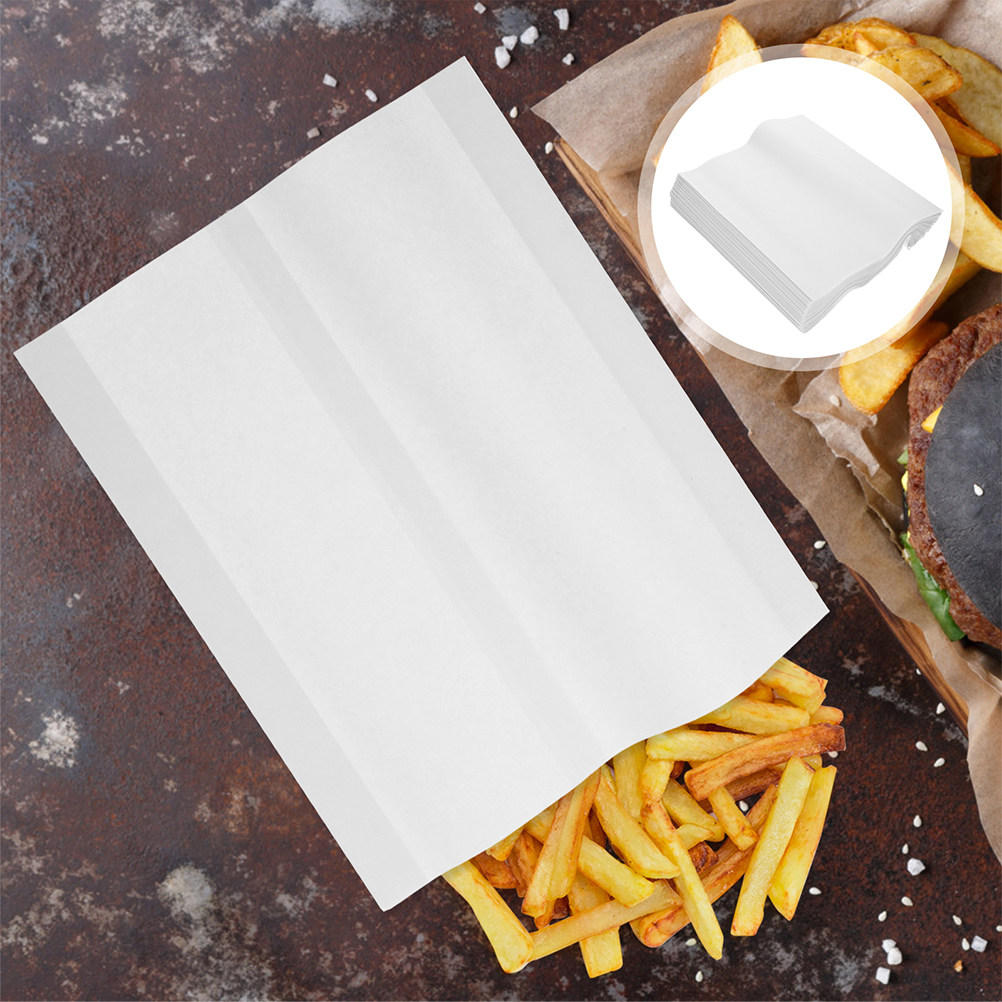 100Pcs Greaseproof Paper Bags  - Food Storage Hot incelemesi ve fiyatı