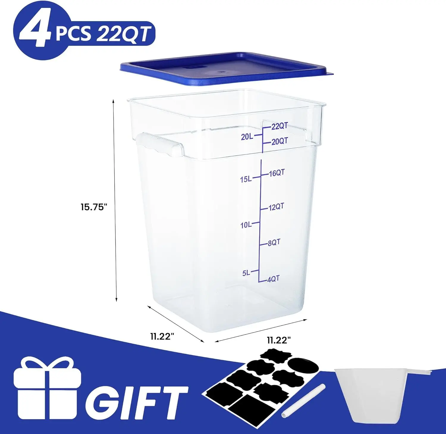 4 Pack Food Storage Containers - Food Storage 4 Quart incelemesi ve fiyatı