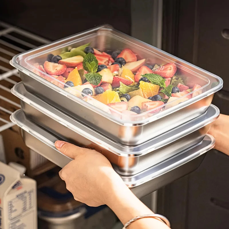 3pcs Stainless Steel Food Cont - Food Storage Camping incelemesi ve fiyatı