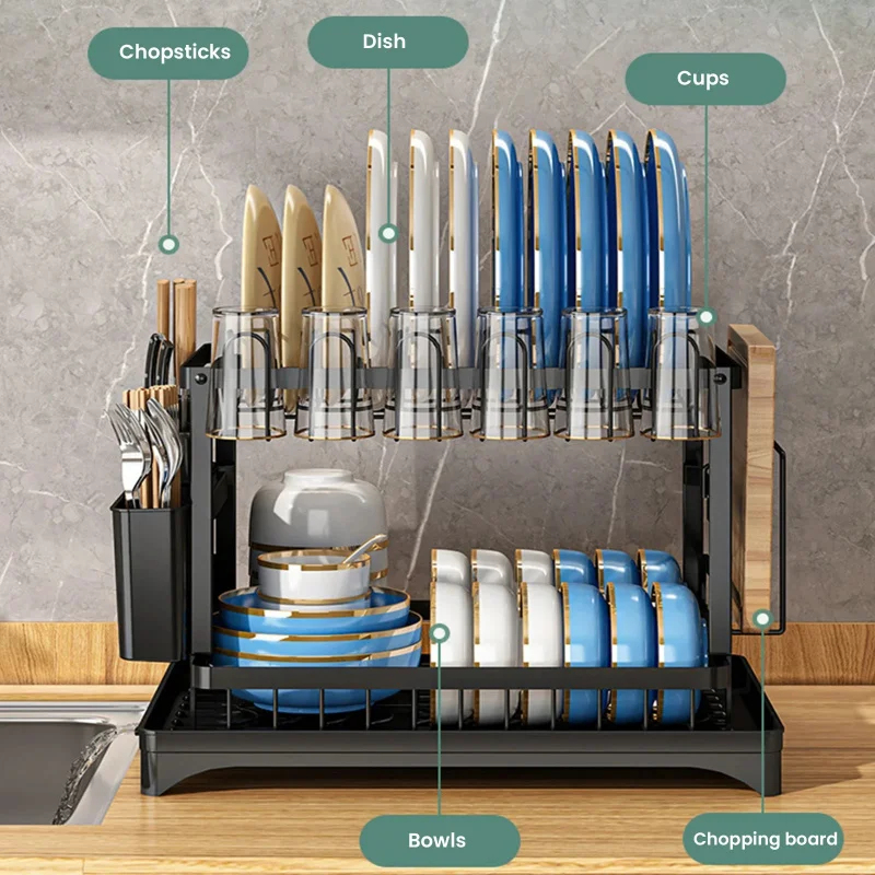 Space Saving 2-Tier Dish Dryin - Food Storage Organiser incelemesi ve fiyatı