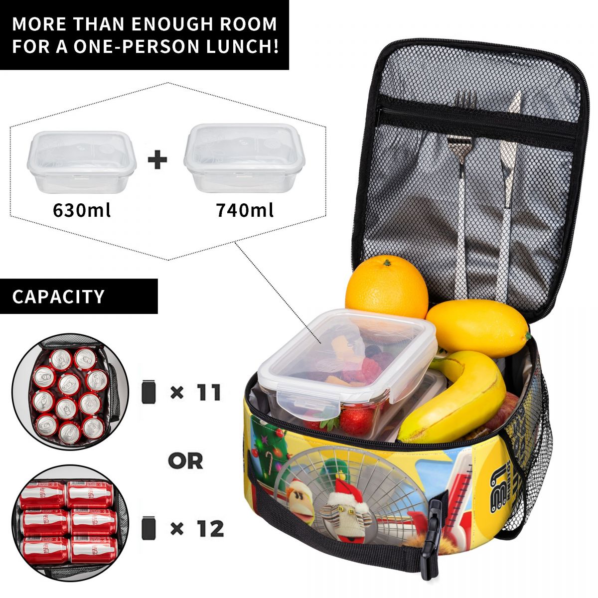 31 Minutos Chilean Cartoon Ins - Xmas Food Storage Containers incelemesi ve fiyatı
