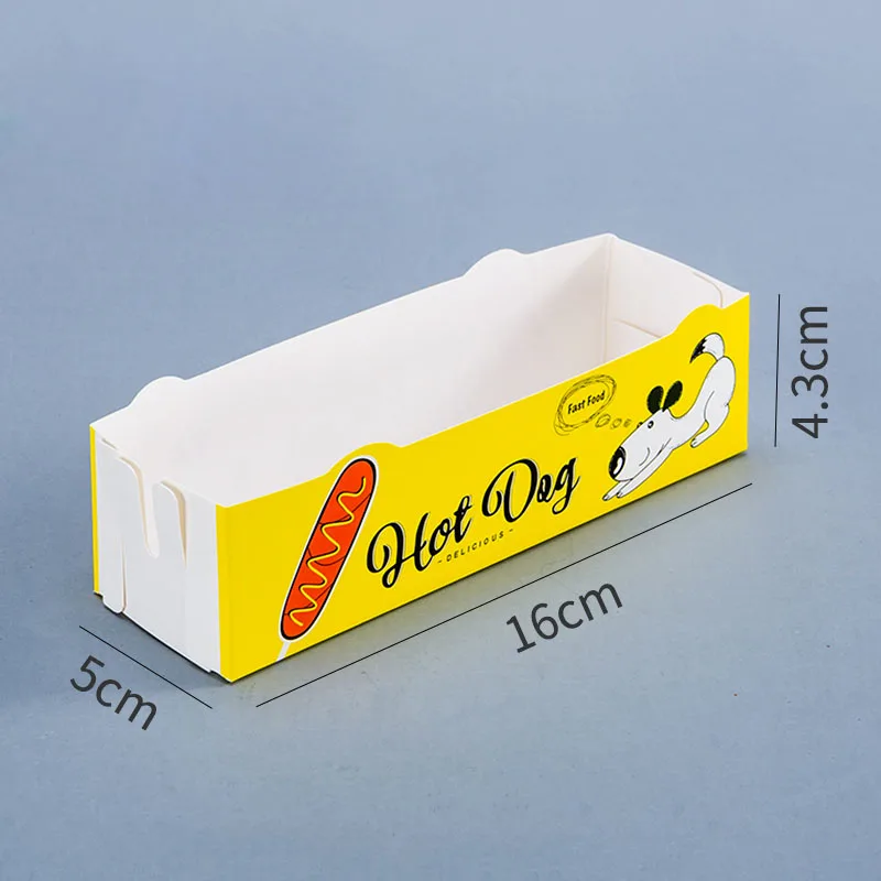 100pcs Hot Dog Packaging Box P - Food Storage Hot incelemesi ve fiyatı