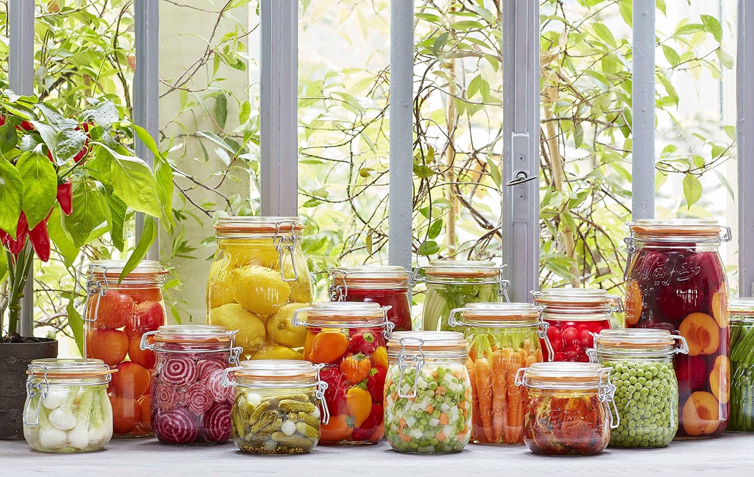 1L Wide Mouth Glass Canning Ja - Food Storage 4 Quart incelemesi ve fiyatı