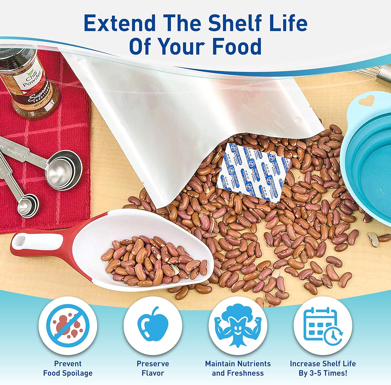 300cc Oxygen Absorbers for Foo - Food Storage Oxygen Absorbers incelemesi ve fiyatı