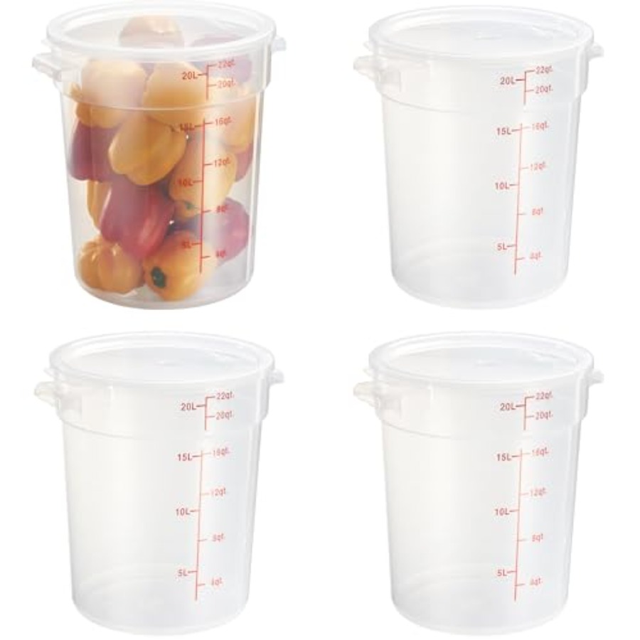 22 Quart Translucent Round Foo - Food Storage 4 Quart incelemesi ve fiyatı