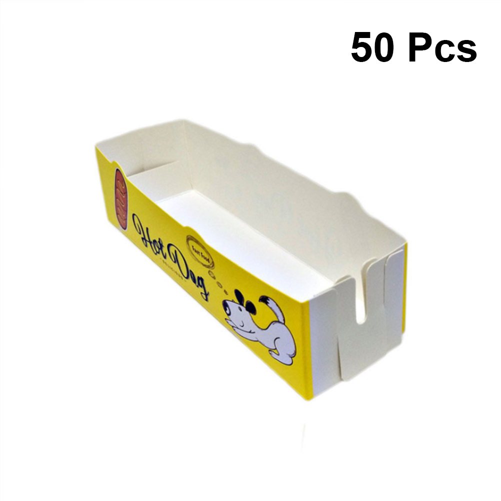 50 Pcs Hot Dog Box Food Servin - Food Storage Hot Box incelemesi ve fiyatı