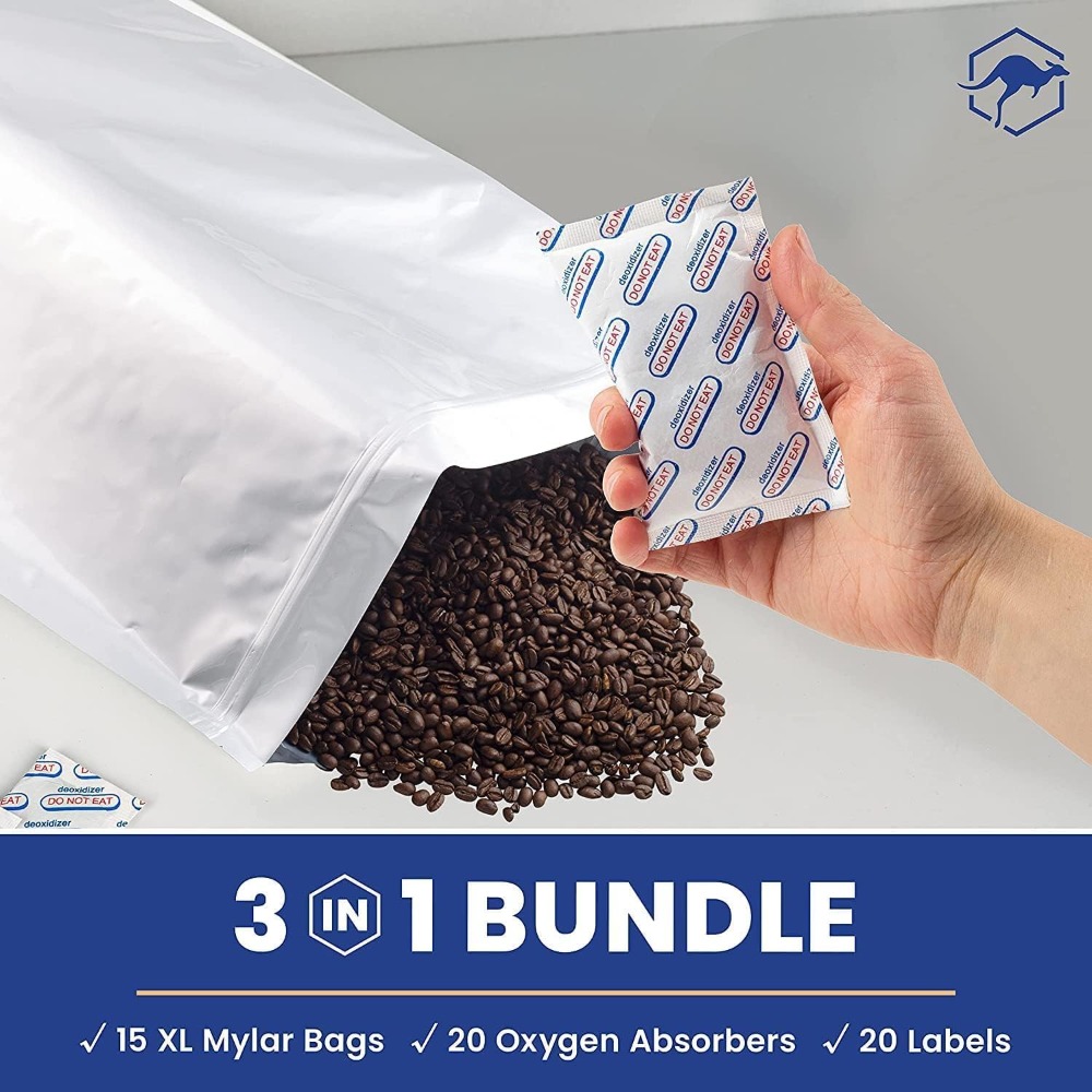 20x30 5-Gallon Mylar Bags with - Food Storage Oxygen Absorbers incelemesi ve fiyatı