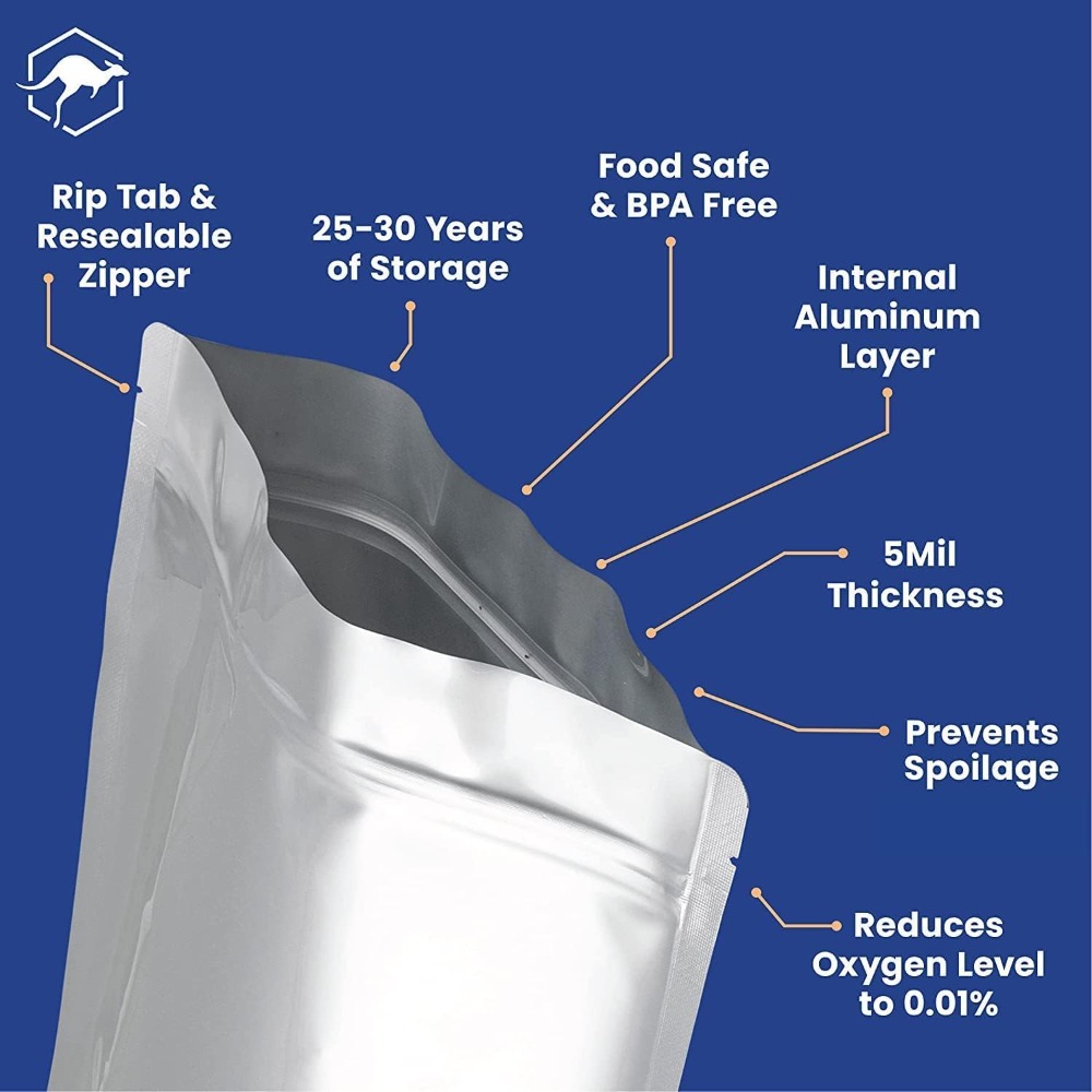 20x30 5-Gallon Mylar Bags with - Food Storage Oxygen Absorbers incelemesi ve fiyatı