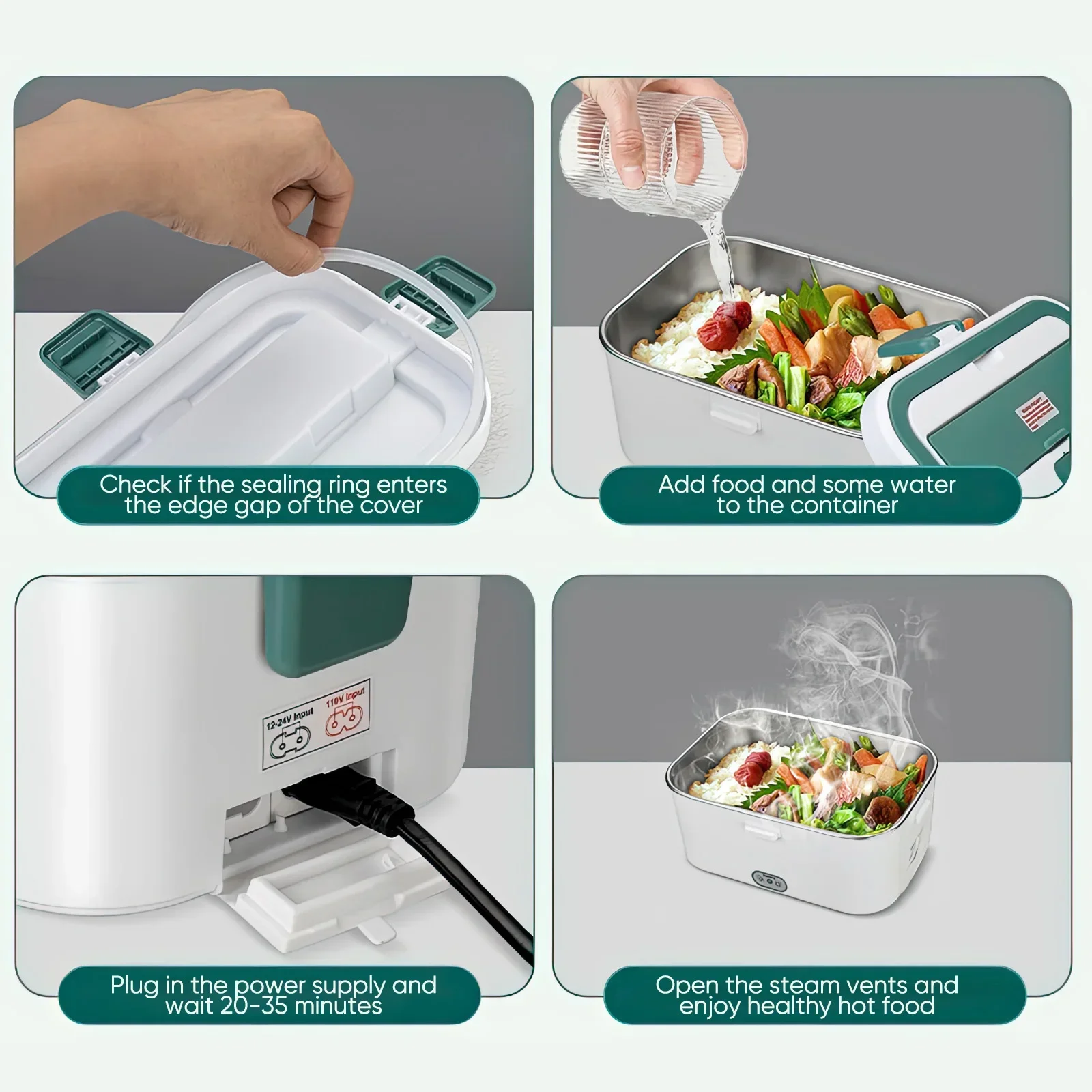 Electric Lunch Box Food Warmer - Food Storage Camping incelemesi ve fiyatı