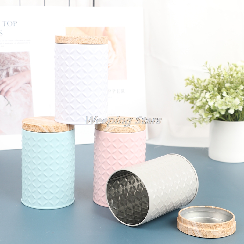 Cylindrical Wood Grain Cover T - Xmas Food Storage Containers incelemesi ve fiyatı