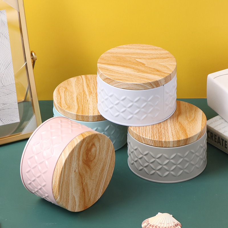 Cylindrical Wood Grain Cover T - Xmas Food Storage Containers incelemesi ve fiyatı