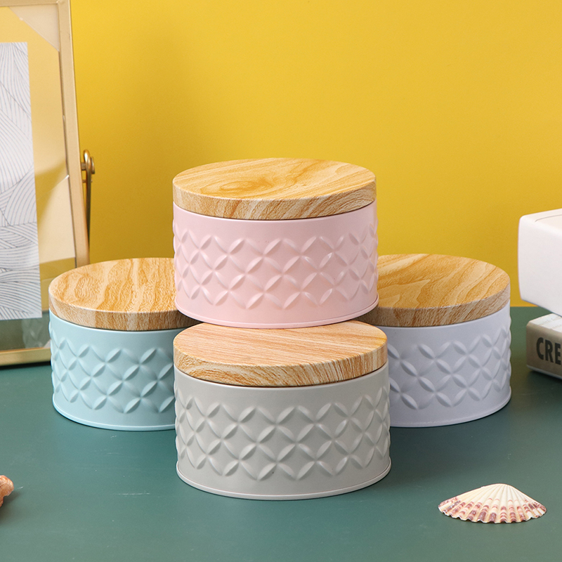 Cylindrical Wood Grain Cover T - Xmas Food Storage Containers incelemesi ve fiyatı
