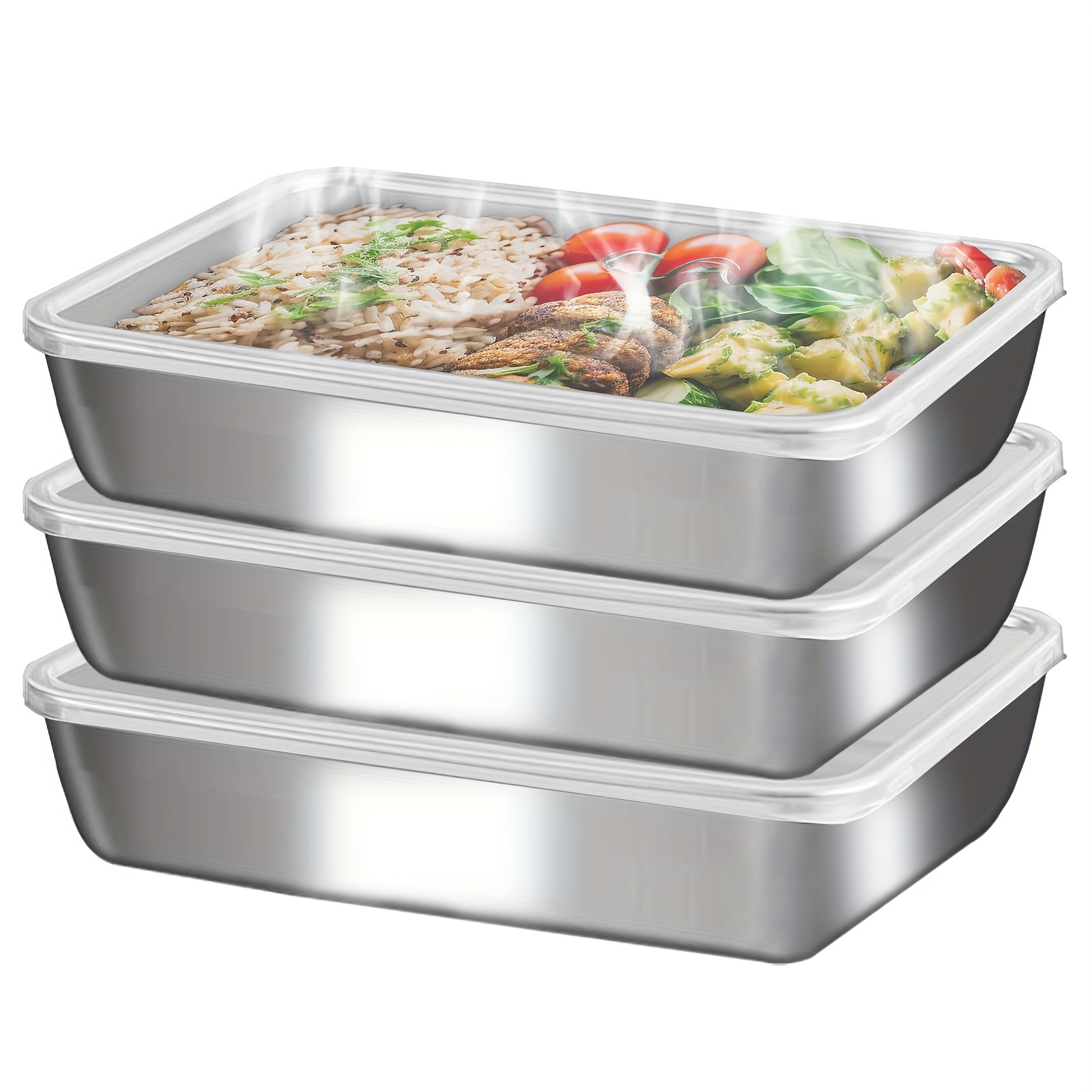 3pcs Stainless Steel Food Cont - Food Storage Camping incelemesi ve fiyatı